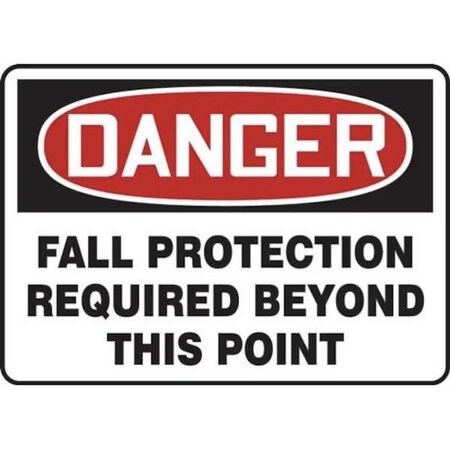 Accuform OSHA DANGER FALL PROTECTION SIGN SHMFPR104VA SHMFPR104VA